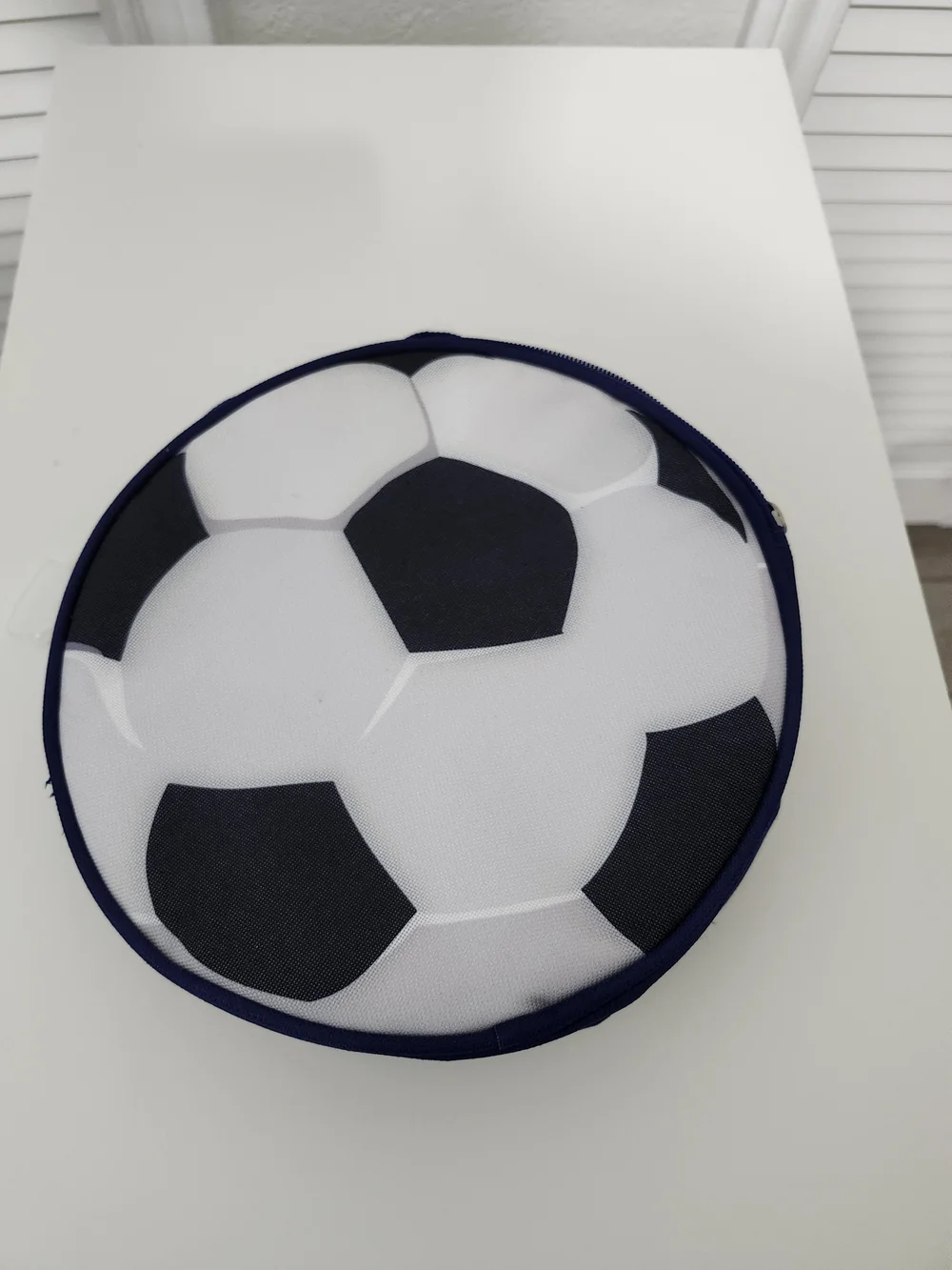 Soccer Ball Bag- Navy and White